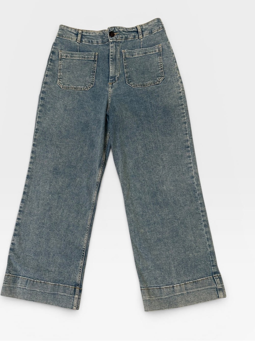 Bagatelle Collection High Rise Wide Leg Crop Jeans – Size 30 – Style #82299